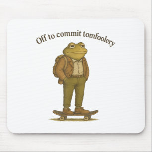 Tapis De Souris Mème de grenouille drôle Humour sot foncé pour eng
