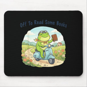 Tapis De Souris Meme de grenouille drôle parti lire des livres ama