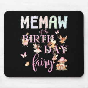 Tapis De Souris Mémé de la fée d'anniversaire fille d'anniversaire