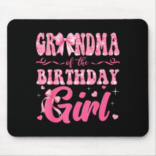 Tapis De Souris Mémé de la fille qui fête son anniversaire famille
