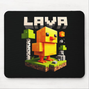 Tapis De Souris Mème d'humour de joueur de poulet pixel drôle 