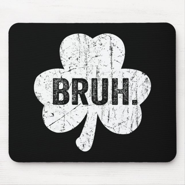 Tapis De Souris Mème drôle de Bruh Salutation de frère Adolescent  (Devant)