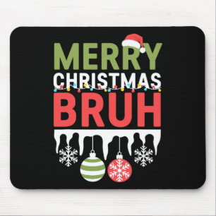 Tapis De Souris Mème drôle de bruh salutation de frère ados garçon