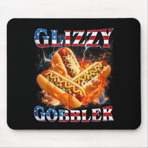 Tapis De Souris Mème drôle de Glizzy Gobbler Hilarant Hotdog Glizz