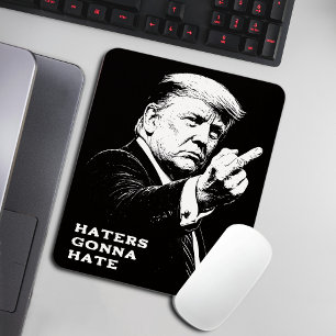 Tapis De Souris Meme drôle du doigt d'honneur de Trump 2026