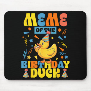 Tapis De Souris Mème du garçon canard d'anniversaire Canard en cao