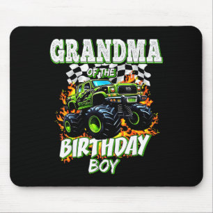 Tapis De Souris Mémé du garçon fêté camion monstre anniversaire