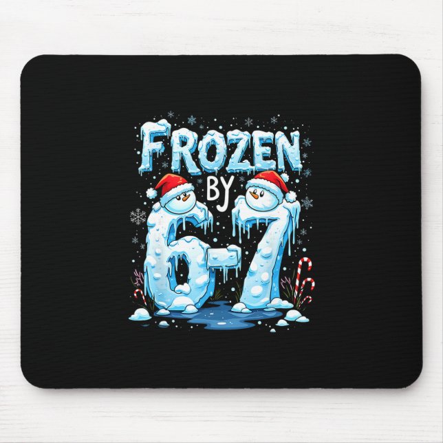 Tapis De Souris Mème Frozen 6 Numéro 67 Six Sept (Devant)