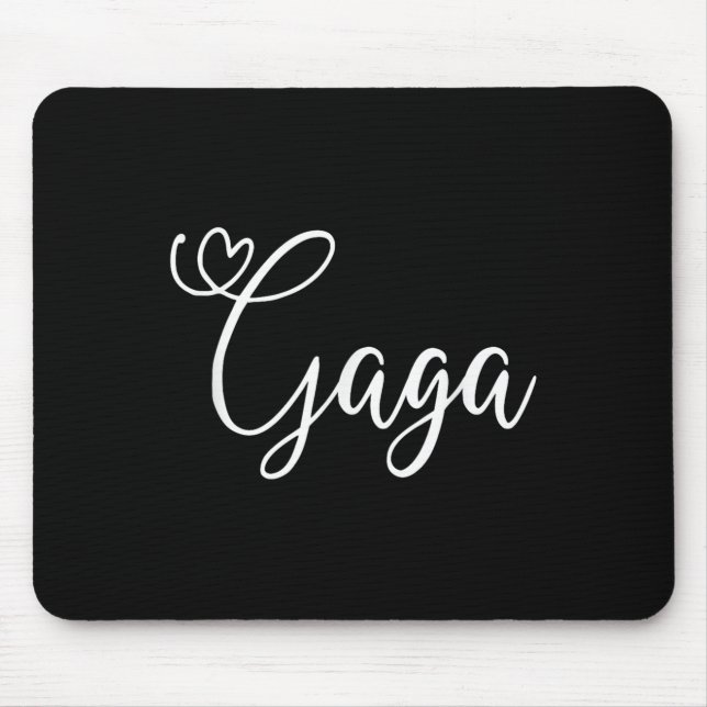 Tapis De Souris Mémé Gaga Cœur Mignon  (Devant)