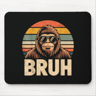 Tapis De Souris Mème graphique de bigfoot bruh garçons hommes drôl
