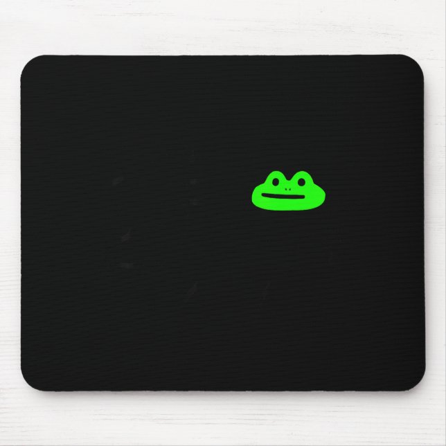 Tapis De Souris Mème Grenouille Malhonnête Se Comporter Pas Drôle  (Devant)