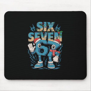 Tapis De Souris Mème pour enfants 67 Six Sept 6 7 Brainrot italien