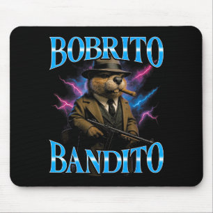 Tapis De Souris Mème surréaliste italien Brainrot Bobrito Bandito