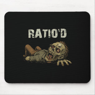 Tapis De Souris Mème Teag Ratio Funny Npc Zombie Drôle de Gamer H