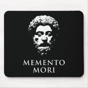 Tapis De Souris Memento Mori Avec Marcus Aurelius Head