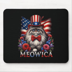 Tapis De Souris Memorial Day Chat 4 juillet Usa Drapeau Hommes Fem