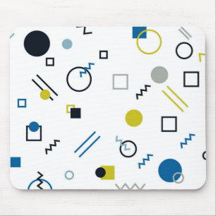 Tapis De Souris Memphis, cool, tendance, art géométrique moderne