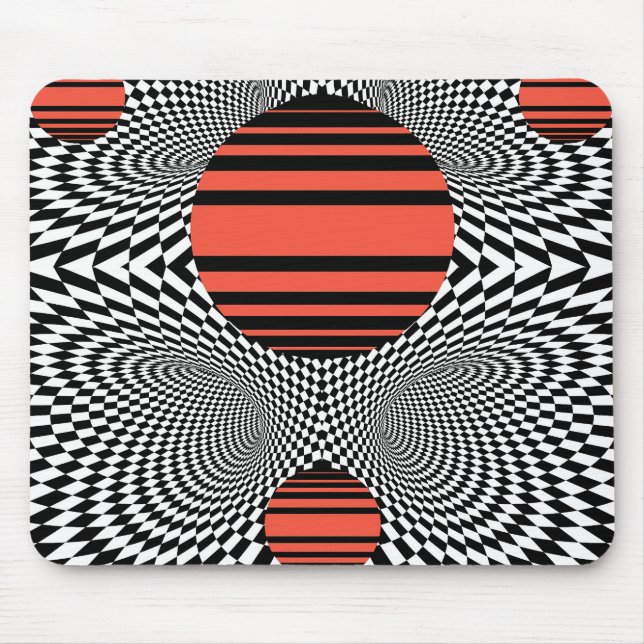 Tapis De Souris Memphis OpArt (Devant)