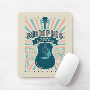 Tapis De Souris Memphis, TN : Série de guitares   Rock-N-Roll