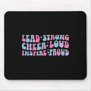 Tapis De Souris Mener fort cri fort capitaine de pom-pom girls