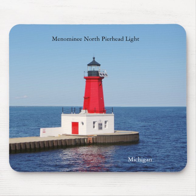 Tapis De Souris Menominee Nord Pierhead Light mousepad (Devant)