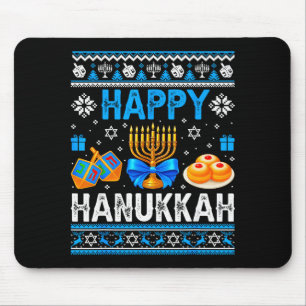 Tapis De Souris Menorah de Hanukkah laide dreidel pyjama de Chanuk