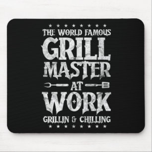 Tapis De Souris Mens Bbq Grillmaster Funny Le Grill Mondial Célèbr
