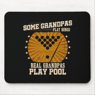 Tapis De Souris Mens Billiards Grand-Père Chemise - Real Grandpas