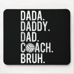 Tapis De Souris Mens Dada Papa Papa Papa Bruh Coach Vintage de vol