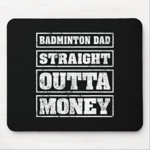Tapis De Souris Mens Dminton Papa Droit Devant L'Argent Dminton Fa