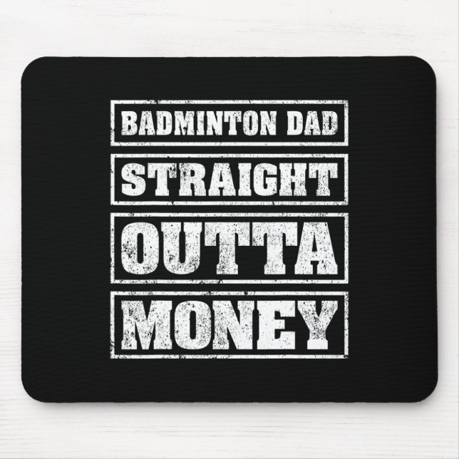 Tapis De Souris Mens Dminton Papa Droit Devant L'Argent Dminton Fa (Devant)