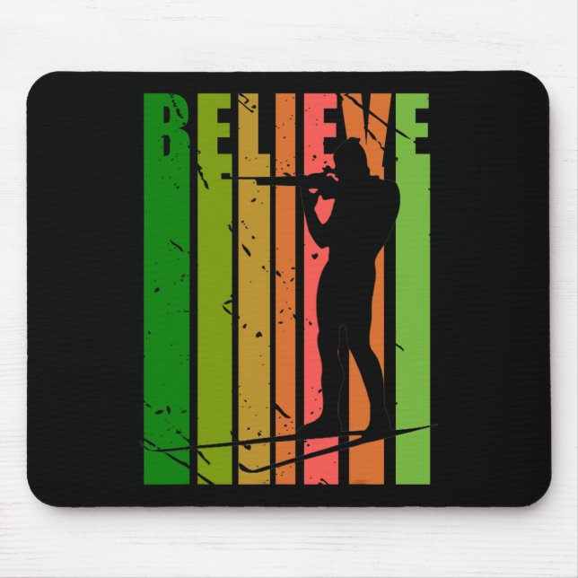 Tapis De Souris Mens Funky Mens tir tir tir tir tir biathlon cible (Devant)