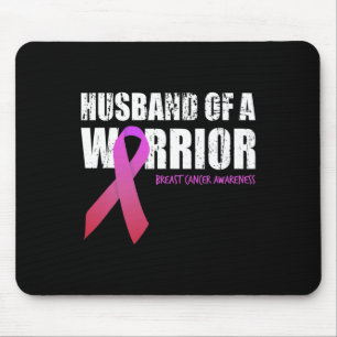 Tapis De Souris Mens Husbynd D'Un Guerrier Sensibilisation Au Canc