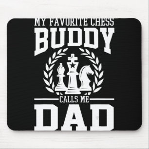 Tapis De Souris Mens My Favori Chess Buddy m'appelle papa cadeau