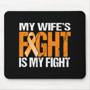Tapis De Souris Mens My Wife's Fight is My Fight Leukemia Awards