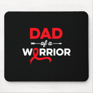 Tapis De Souris Mens Papa Of a Blood Cancer Guerrier Famille Sang
