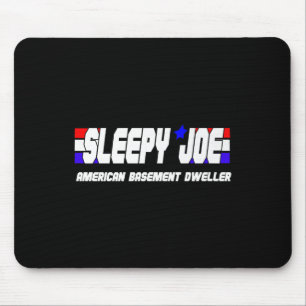 Tapis De Souris Mens Sleepy Joe Basement Dweller Pro Trump Anti Bi