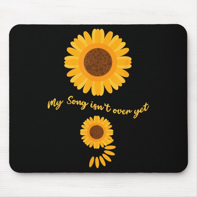 Tapis De Souris Mental Health Semicolon Sunflower Suicide Preventi (Devant)
