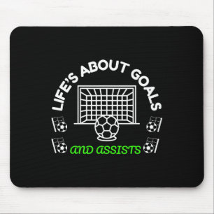 Tapis De Souris Mentalité de footballeur cool La vie est à propos