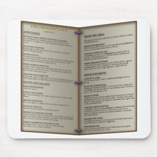 Tapis De Souris Menu de taverne du repaire du dragon