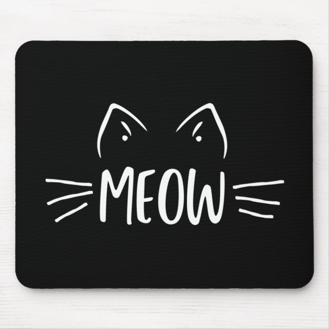 Tapis De Souris Meow Cat (Devant)