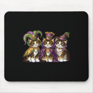 Tapis De Souris Meowdi Gras Mardi Gras Amoureux des chats Nouvelle