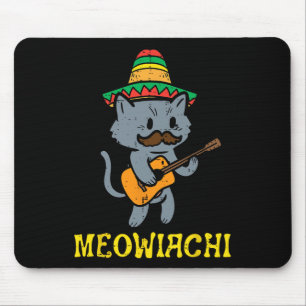 Tapis De Souris Meowiachi Chat Mariachi Funny Cinco De Mayo Mexiqu