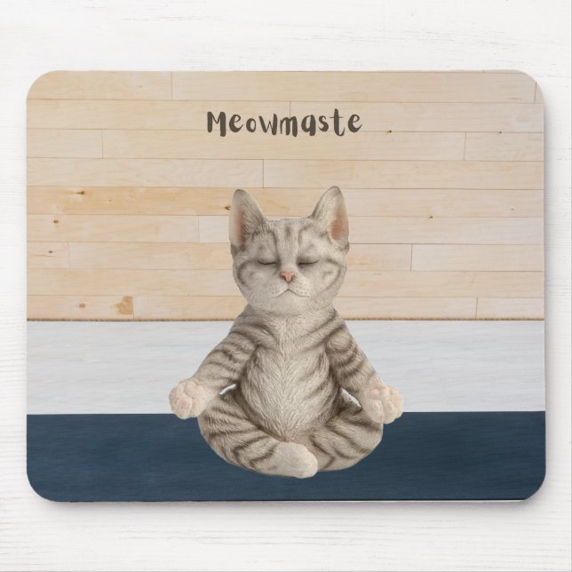 Tapis De Souris Meowmaste Cat Yoga Souris Pad (Devant)