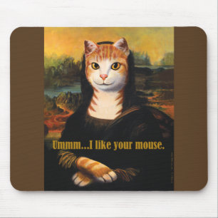 Tapis De Souris Meowna Lisa Mousepad