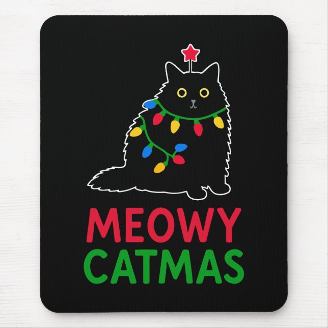 Tapis De Souris Meowy Noël (Devant)