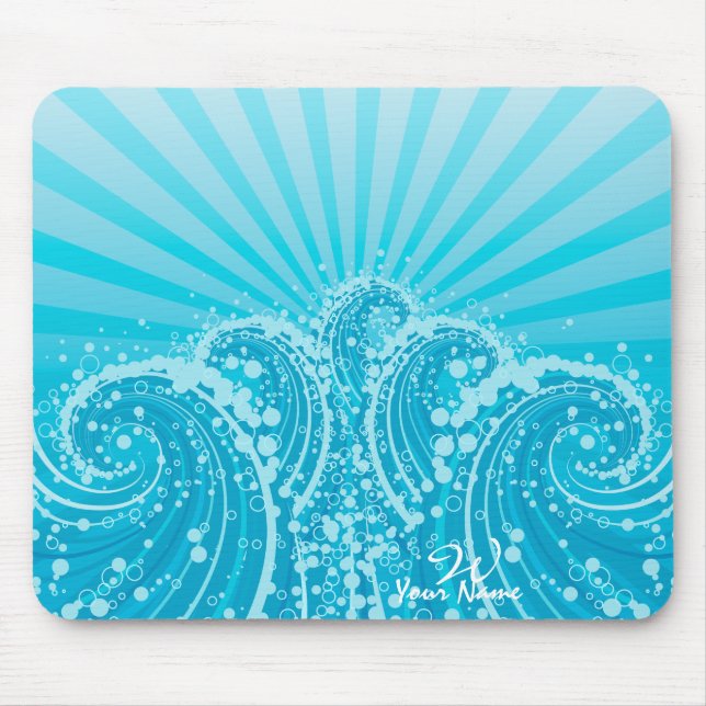 Tapis De Souris Mer Bleue 1 Mousepad (Devant)