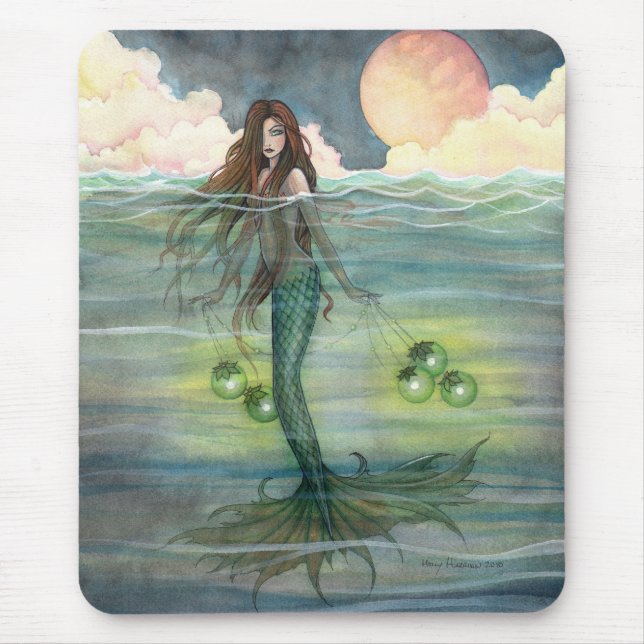 Tapis De Souris "Mer Illuminée" Sirène Mousepad (Devant)
