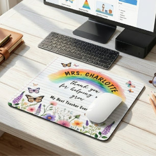 Tapis De Souris Merci de m'avoir aidé à grandir Professeur Arc-en-