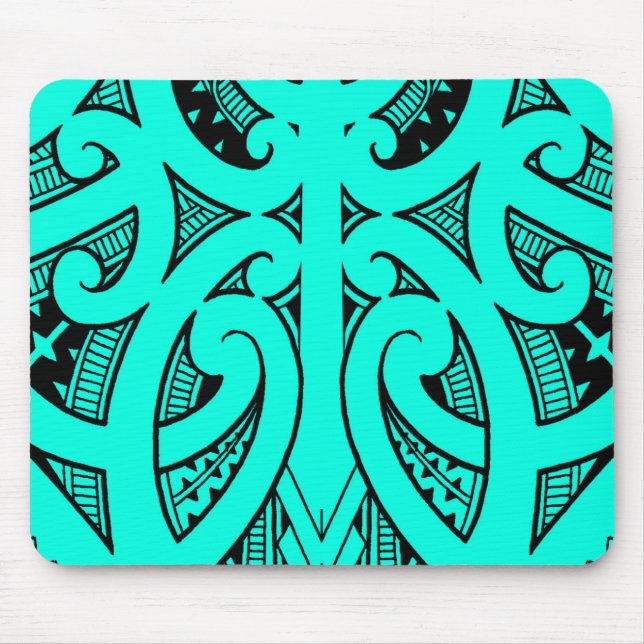 Tapis De Souris Merci forme maorie traditionnelle de koru de (Devant)